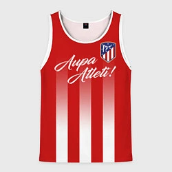 Майка-безрукавка мужская Aupa Atleti, цвет: 3D-белый