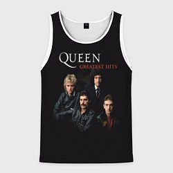 Майка-безрукавка мужская Queen: Greatests Hits, цвет: 3D-белый