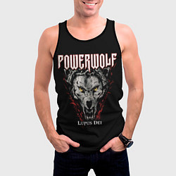Майка-безрукавка мужская Powerwolf: Lupus Dei, цвет: 3D-черный — фото 2