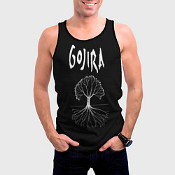 Майка-безрукавка мужская Gojira: Tree, цвет: 3D-черный — фото 2