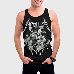 Майка-безрукавка мужская Metallica: Bones Rock, цвет: 3D-черный — фото 2