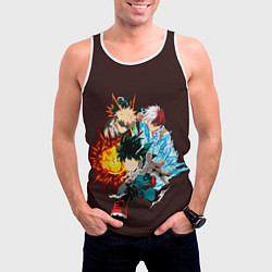 Майка-безрукавка мужская Моя Геройская Академия, цвет: 3D-белый — фото 2