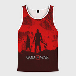 Майка-безрукавка мужская God of War: Blood Day, цвет: 3D-белый