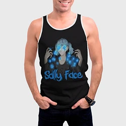 Майка-безрукавка мужская Sally Face: Blue Magic, цвет: 3D-белый — фото 2
