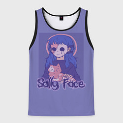 Майка-безрукавка мужская Sally Face: Violet Halo, цвет: 3D-черный