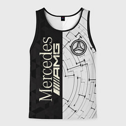 Майка-безрукавка мужская Mercedes AMG: Techno Style, цвет: 3D-черный
