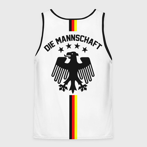 Мужская майка без рукавов Сборная Германии / 3D-Черный – фото 2
