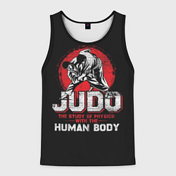 Майка-безрукавка мужская Judo: Human Body, цвет: 3D-черный