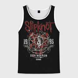 Майка-безрукавка мужская Slipknot 1995, цвет: 3D-белый
