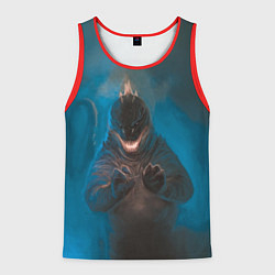 Майка-безрукавка мужская Blue Godzilla, цвет: 3D-красный