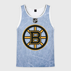 Майка-безрукавка мужская Boston Bruins: Hot Ice, цвет: 3D-белый