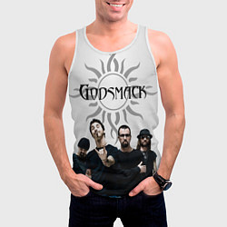 Майка-безрукавка мужская Godsmack, цвет: 3D-белый — фото 2