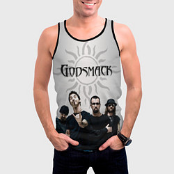 Майка-безрукавка мужская Godsmack, цвет: 3D-черный — фото 2