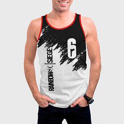 Майка-безрукавка мужская RAINBOW SIX SIEGE, цвет: 3D-красный — фото 2