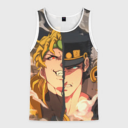 Майка-безрукавка мужская Dio Brando x Jotaro, цвет: 3D-белый