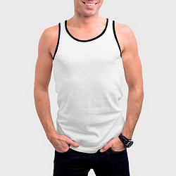 Майка-безрукавка мужская Без дизайна, цвет: 3D-черный — фото 2