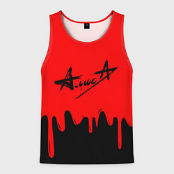 Майка-безрукавка мужская АлисА, цвет: 3D-красный