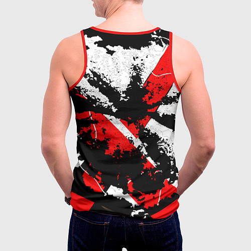 Мужская майка без рукавов DARK SIDE10 / 3D-Красный – фото 4