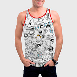 Майка-безрукавка мужская МЕМЫ, цвет: 3D-красный — фото 2