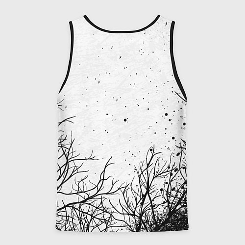 Мужская майка без рукавов ВЕДЬМАК / 3D-Черный – фото 2