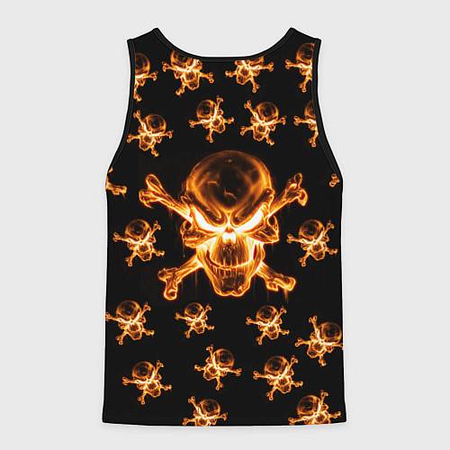 Мужская майка без рукавов Черепа / 3D-Черный – фото 2