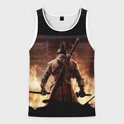 Майка-безрукавка мужская Sekiro shadows die twice, цвет: 3D-белый