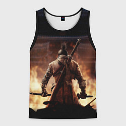 Майка-безрукавка мужская Sekiro shadows die twice, цвет: 3D-черный