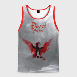 Майка-безрукавка мужская Dragon Age, цвет: 3D-красный