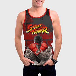 Майка-безрукавка мужская Street Fighter, цвет: 3D-красный — фото 2