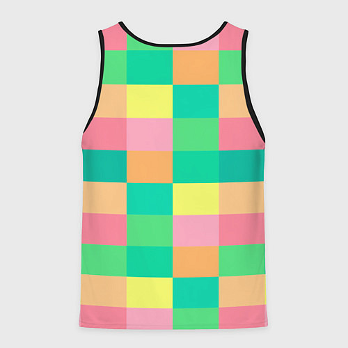 Мужская майка без рукавов Кубик Рубика / 3D-Черный – фото 2