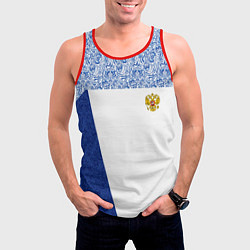 Майка-безрукавка мужская Форма России, цвет: 3D-красный — фото 2