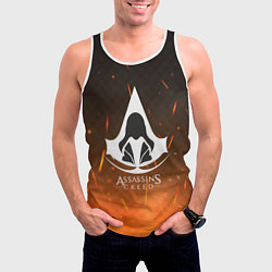 Майка-безрукавка мужская Assasin's creed, цвет: 3D-белый — фото 2