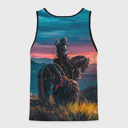 Мужская майка без рукавов The Witcher / 3D-Черный – фото 2