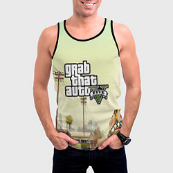 Майка-безрукавка мужская GTA 5, цвет: 3D-черный — фото 2