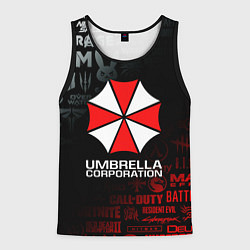 Майка-безрукавка мужская RESIDENT EVIL UMBRELLA CORP, цвет: 3D-черный