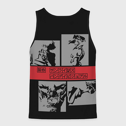 Мужская майка без рукавов Cowboy Bebop anime / 3D-Черный – фото 2