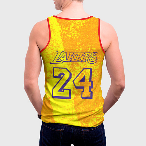 Мужская майка без рукавов Kobe Bryant / 3D-Красный – фото 4