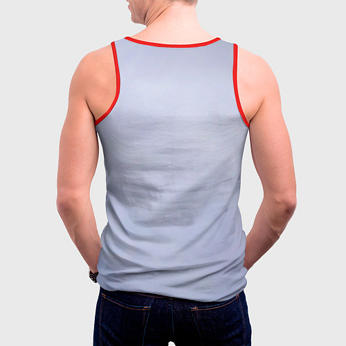 Мужская майка без рукавов ВВС России / 3D-Красный – фото 4