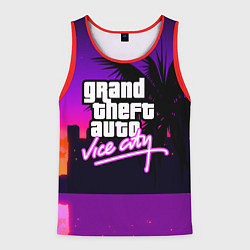 Майка-безрукавка мужская GTA:VICE CITY, цвет: 3D-красный