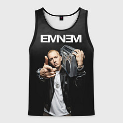 Майка-безрукавка мужская EMINEM, цвет: 3D-черный