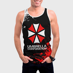 Майка-безрукавка мужская UMBRELLA CORPORATION, цвет: 3D-белый — фото 2