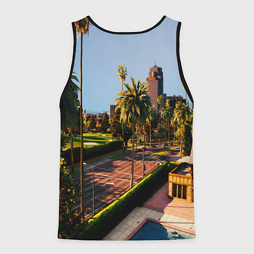 Мужская майка без рукавов Grand Theft Auto / 3D-Черный – фото 2