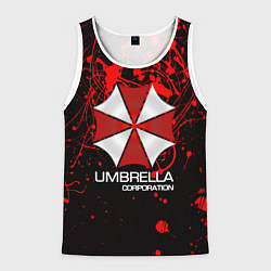 Майка-безрукавка мужская UMBRELLA CORP, цвет: 3D-белый