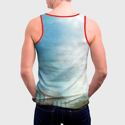Мужская майка без рукавов Assassins Creed / 3D-Красный – фото 4