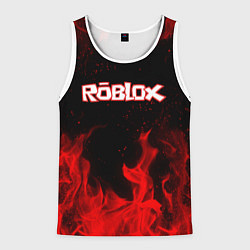 Майка-безрукавка мужская ROBLOX, цвет: 3D-белый