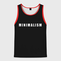Майка-безрукавка мужская Minimalism, цвет: 3D-красный