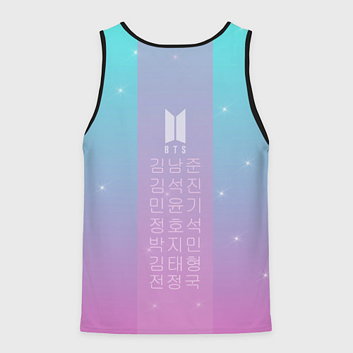 Мужская майка без рукавов BTS / 3D-Черный – фото 2