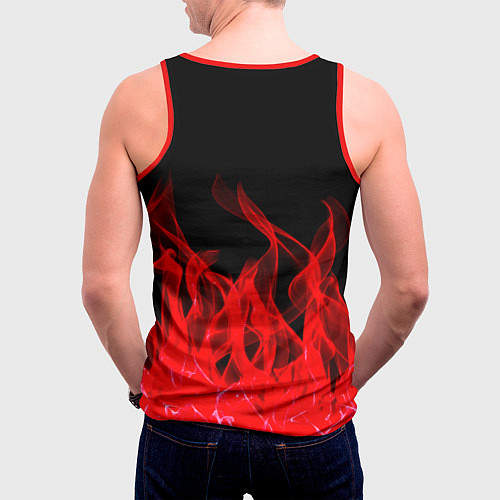 Мужская майка без рукавов ROBLOX / 3D-Красный – фото 4