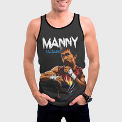 Майка-безрукавка мужская Manny, цвет: 3D-черный — фото 2
