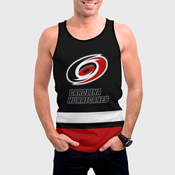 Майка-безрукавка мужская Каролина Харрикейнз, цвет: 3D-черный — фото 2